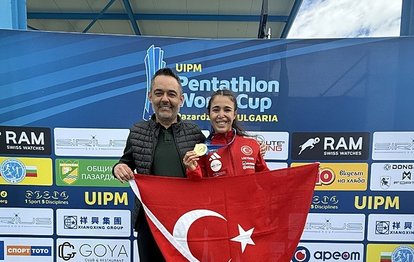 Milli pentatlet İlke Özyüksel'den altın madalya!